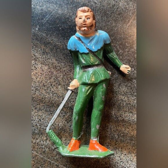 Lot 7 Robin Hood Friar Tuck Knights Cast Lead Figures Manoil Rare 1940/50 - Picture 14 of 16